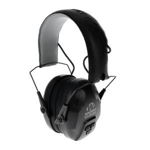 lot 8464 image: Walkers Cloak Dual Mic Sound-Enhancing 23-25dB Noise Reduction Rating Hunting Gun Range Hearing Protection Electronic Muffs, Black, One Size