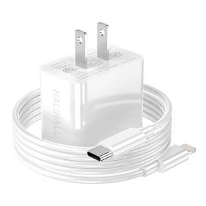 lot 8470 image: HALIHALL MFI Certified i Phone Charger Block USB C Fast Wall Plug with 6ft USB C to Lightning Cable for i Phone14131211propro maxAir pods proiPad air 3min4 (White, 6FT 1PACK)