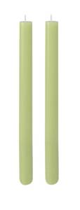 lot 10259 image: Biedermann & Sons 2 Pack Tall Taper Candles - Unscented Dinner Candle Set 10 Hour Burn Time,10-Inch, Sage Green