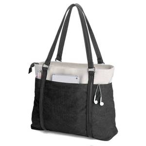 lot 10326 image: Womens Work Bag with Laptop Compartment Zipper Pockets Teacher Totes Purse
