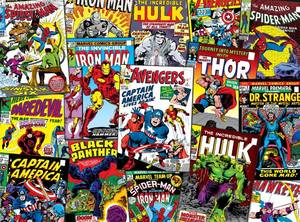 lot 10337 image: Buffalo Games - Marvel - Comic Book Collage - 1000 Piece Jigsaw Puzzle for Adults -Challenging Puzzle Perfect for Game Nights - Finished Size is 26.75 x 19.75