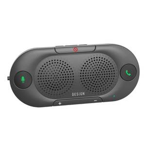 lot 10351 image: Besign BK06 Bluetooth 5.0 in Car Speakerphone with Visor Clip, Wireless Car Kit for Handsfree Talking, Motion Auto On, Siri Google Assistant Support, Dual 2W Speakers