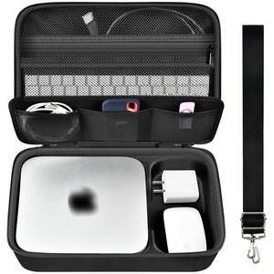 lot 10361 image: Case Compatible with Apple 2023 Mac Mini M2 Mac Mini M1 & Mac Mini Previous Model Desktop Computer, Electronics Organizer Fits for Keyboard, Magic Mouse and Accessories (Box Only)-Black