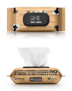 lot 10373 image: G.A.S Plant-Based Full Body Pet Wipes for Dogs & Cats - Vet-Designed & Hypoallergenic - Cleaning & Deodorizing - Wood-Based & Earth-Friendly - Pack of 100