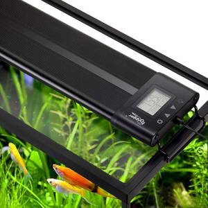 lot 10378 image: hygger Auto On Off LED Aquarium Light Extendable 12-17 Inches 7 Colors Sunrise Sunset Full Spectrum Light Fixture for Freshwater Planted Tank Build in Timer
