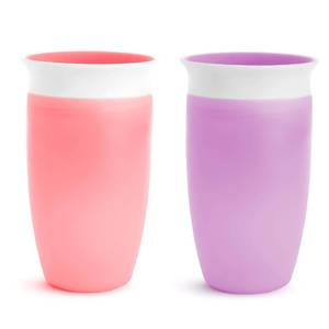 lot 10383 image: Munchkin� Miracle� 360 Toddler Sippy Cup, Spill Proof, 10 Ounce, 2 Pack, PinkPurple