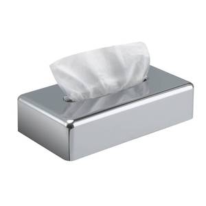 lot 10387 image: Y-in Hand Tissue Box Cover, Rectangular Mirror Wall Mounted Facial Paper Holder Dispenser, Prefert for Storage on Bathroom Vanity, Kitchen, Night Stand, Countertops Office and Car.