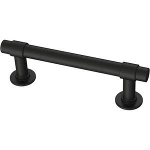 lot 10410 image: Franklin Brass Straight Bar Cabinet Pull, Matte Black, 3 in (76 mm) Drawer Handle, 10 Pack, P29520Z-FB-B