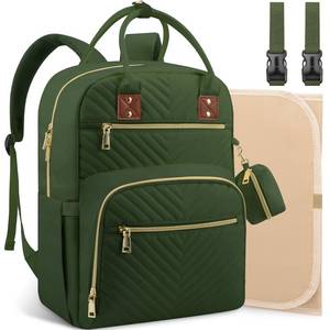 lot 10442 image: Tenot Baby Diaper Bag Backpack, Travel Diaper Bags for Baby Girl Boy Large Capacity Baby Bag Backpack for Women Army Green