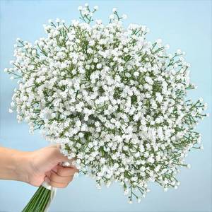 lot 10463 image: Artflower Babys Breath Artificial Flowers, 12Pcs Baby Breath Flowers Artificial Bulk, Fake White Gypsophila Babies Breath Real Touch Flowers for Wedding Bouquet Floral Arrangement Party Home Decor