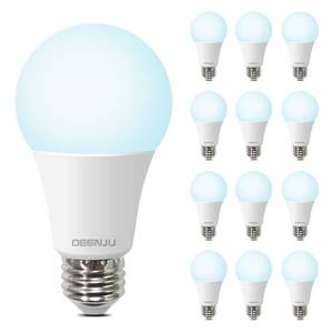 lot 10486 image: DEGNJU LED Light Bulbs, 100 Watt Equivalent LED Bulbs A19, 5000K Daylight Light Bulbs, 1500 Lumens, E26 Standard Base, Non-Dimmable, 13W Bright White LED Bulbs for Bedroom Home Office, 12 Pack
