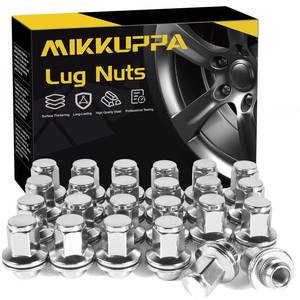 lot 11829 image: MIKKUPPA 24pcs M14X1.5 Lug Nuts - 78 (22mm) Hex Mag Seat, Replacement for Replacement for 2022-2024 Toyota Sequoia Tundra 6 Lug Stock Rim Chrome