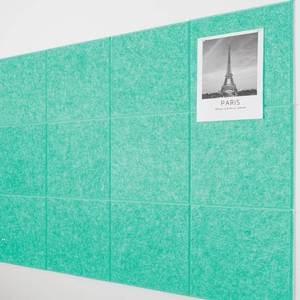 lot 11845 image: AKTOP Cork Board Bulletin Board 47x35, 12 Pack Removable Felt Cork Board Tiles for Wall, Large Corkboard Notice Pin Board for Office, School & Home, 48 Safe Adhesive Tabs, 20 Push Pins, Lake Blue