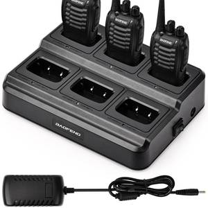 lot 11861 image: BAOFENG BF-888S Six Way Charger Multi-Unit Charger Station for BF-888S H-777 BF-88ST Walkie Talkies and Batteries