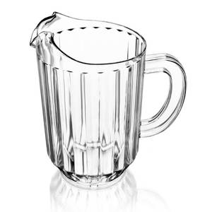 lot 11862 image: New Star Foodservice 46106 Resturant-Grade Polycarbonate Plastic Water Pitcher, 60 oz, Clear