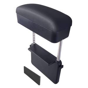 lot 11876 image: Dimeani Car Armrest Storage Box, Car Seat Gap Filler Organizer, Car Organizers and Storage, Arm Rest for Car, Forearm Wrist Support Adjustable Armrest for Most Car Models (Black)