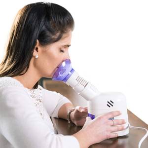 lot 11896 image: MABIS Facial Steamer, Steam Inhaler, FSA Eligible, Vaporizer or Vocal Steamer with Aromatherapy Diffuser and Soft Face Mask for Cleansing, Sinus Pressure, Congestion, Colds and Cough, 25mL