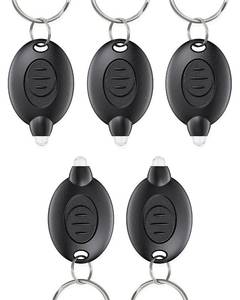 lot 12123 image: Uniclife 5 Pack LED Keychain Flashlight Mini LED Keychain Light 12 Lumen Portable Ultra Bright Battery Powered Key Ring Torch for Outdoor Camping Hiking and Emergency Lighting, Black Shell