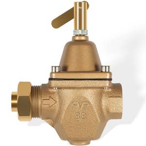 lot 12137 image: DearChan 12 in Bronze Tubular High Capacity Boiler Feed Water Pressure Regulator, Replacement for Watts 1156F, B1156F, S1156F