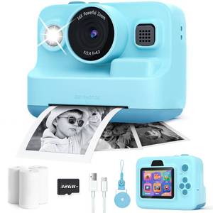 lot 12139 image: Dylanto Kids Camera Instant Print,1080P Kids Instant Cameras That Print Photos,Christmas Birthday Gifts for Girls Age 3-12,Portable Toy for 3 4 5 6 7 8 9 10 Year Old Girls Boys-Blue