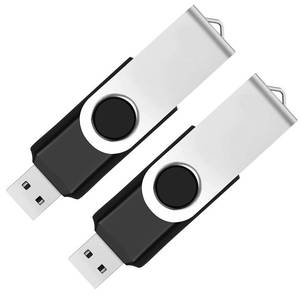 lot 12142 image: USB Flash Drive 128GB 2Pack, Maspen USB Thumb Drives 2.0 High Speed USB Memory Stick Zip Drives (Black, 128 GB)