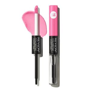 lot 12156 image: Revlon Liquid Lipstick with Clear Lip Gloss, ColorStay Overtime Lipcolor, Dual Ended with Vitamin E, 080 Keep Blushing, 0.07 Fl Oz