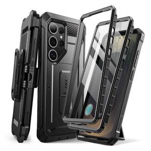 lot 12167 image: SUPCASE for Samsung Galaxy S25 Ultra Case with Stand (Unicorn Beetle Pro), 2 Front Frames Built-in Screen Protector & Belt-Clip Military-Grade Protection Phone Case for S25 Ultra 6.9 Inch, Black