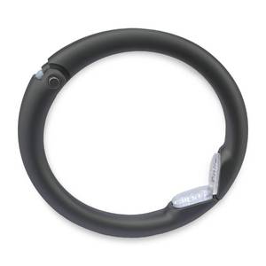 lot 12170 image: Clipa Bag Hanger - Matte Black PVD - The Ring That Opens Into a Hook and Hangs in Just 12 of Space, Holds 33 lbs., 3 yr. Warranty