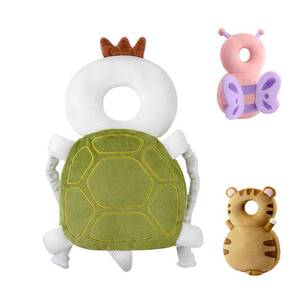 lot 12179 image: Toddler Baby Head Protection Cushion Backpack Wear ,Green Turtle
