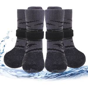 lot 12187 image: PUPTECK Anti Slip Dogs Shoes for HotCold Pavement, Senior Booties, Rubber Boots & Paw Protectors for Small Medium Large Size Dogs to Prevent Licking, Grippy Socks for Hardwood Floors, Tiger, M