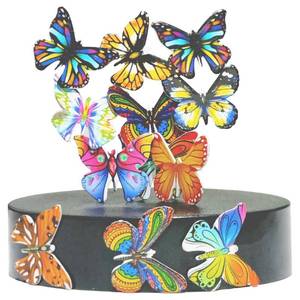 lot 12214 image: Klsoul Office Decor for Women Desk Magnetic Butterfly Toys Decor for Office Desk Decorations