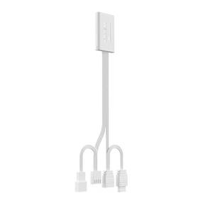 lot 12230 image: ICOLER JM-V2V2RS PC Fan UNI Fan 5V 3PIN Fan Connection Line and 4PIN PWM Fan Connection Line (White)
