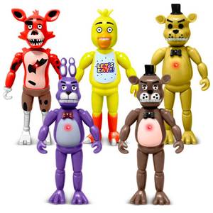 lot 12254 image: LASAMA Action Figures Set, 5 Pcs Game Figures Toys with Light, Movable Toys Dolls with Light, Collectible Gifts and Cake Toppers