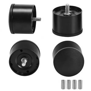 lot 12264 image: 2 Inch Metal Bed Legs Replacement for Electric Adjustable Bed Base Frame, Non-Adjustable Screw in Short Legs (2 inch, M8 Thread)