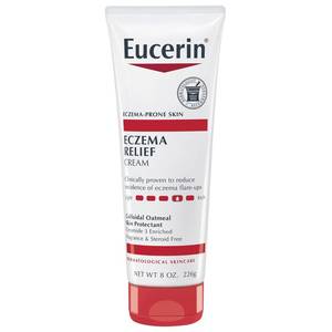 lot 12282 image: Eucerin Eczema Relief Cream, Full Body Lotion, Moisturizing Eczema Cream with Colloidal Oatmeal (Skin Protectant) and Ceramide 3, 8 Oz Tube