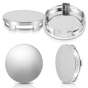 lot 12289 image: GEEHUA 4 Pcs Hub Caps, Universal ABS Wheel Hub Caps 60 mm2.36 Inch, Snap-in Plastic Center Cap Polished Surface Rim Caps Replacement Compatible for Rims Most Cars Car Accessories Wheel Hubs(Silver)