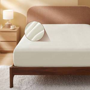 lot 3908 image: Bedsure Fleece Fitted Sheet Queen Size - Velvety Soft, Warm & Cozy for Winter, Deep Pocket Microfiber Flannel, Gift for Women Men, No Flat Sheet & Pillowcase, White, 60x8016 Inches