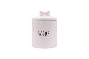 lot 3926 image: Creative Co-Op Woof Jar with Bone Handle on Lid