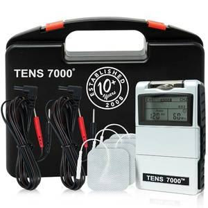 lot 4003 image: TENS 7000 Digital TENS Unit with Accessories - Muscle Stimulator Machine for Back Pain Relief, Sciatica, Neck, Nerve, Shoulder, Hip, Elbow, Muscle Pain Relief