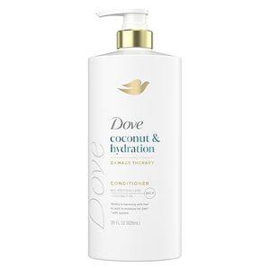 lot 4011 image: Dove Conditioner Coconut & Hydration for Dry Hair with Bio-Protein Care Technology and Coconut Oil 28 Fl Oz