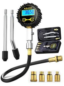 lot 4024 image: AZUNO Compression Tester Automotive, Digital Compression Gauge 200 PSI for Petrol Engine Cylinder Compression Tester Kit with Adapter & Hose