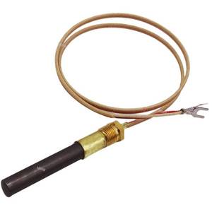 lot 4032 image: MENSI Propane Natural Gas Fireplace, Deep Fryer, Furnace, Water Heater Parts Pilot Burner Assembly Replacement 750 Millivolt Thermopile Generators Q313A (24 Glass Fiber Wire)