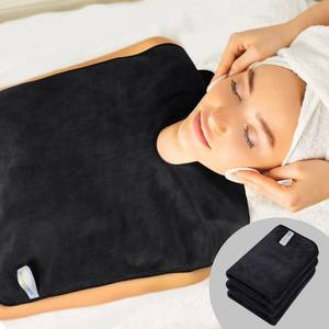 lot 4036 image: SINLAND Microfiber Esthetician Towels for Facials Mask Removing Face Wrap Soft Facial Cloth with Split Design Spa Towels for Facial Steam Massage and Cleansing