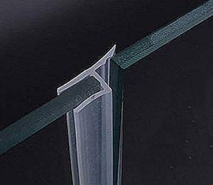 lot 4039 image: Glass Door Side Seal Strip 100 Inch Frameless Shower Door Side Sweep for 38 in Frameless Glass Door