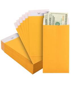lot 4424 image: Mr. Pen- Money Envelopes for Cash, 100 Pcs, 6.5 x 3.5, Yellow Cash Envelopes, 100 Envelopes Money Saving Challenge, Money Saving Envelopes, Small Envelopes for Money Envelopes for Cash Budgeting