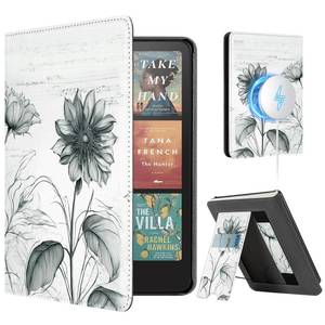 lot 4425 image: CoBak Stand Case for 7 Kindle Paperwhite 12th Gen 2024 and Kindle Colorsoft with Hand Strap - Compatible with iPhone MagSafe, for SamsungBelkinAnker Wireless Charging Pads, Durable, Auto Sleep Wake