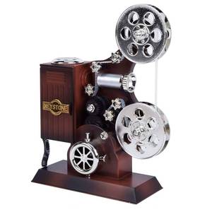 lot 4441 image: POPgifts Movie Projector Music Box,Mini Antique Vintage Craft Music Box Plays Tune for Elise Christmas Birthday HomeOfficeStudy Room D�cor