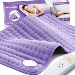lot 4465 image: Heating Pad for Back Pain Cramps Relief - Electric Heating Pad for NeckShoulderMuscle Pain - 6 Heat Settings, Auto Off, Moist Heat Options, Machine Washable, Christmas Gifts for Women,Mom,Sister -XL