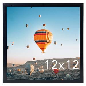 lot 5623 image: JCJMY 12x12 inch Picture Frame, Horizontal and Vertical Formats for Wall Hanging, 12 x 12 Square Wall Gallery Poster Photo Frame with Shatter Resistant Plexiglass, Black