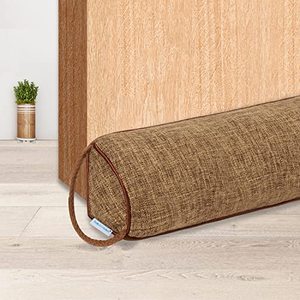 lot 5652 image: NABOWAN 32 Weighted Under Door Draft Stopper -Triangular Door Draft Blocker with Hook Loops for Easy Install, Save Energy, Home Room Essentials